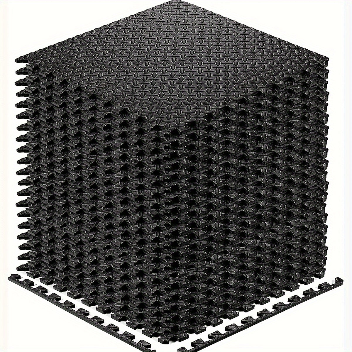 Interlocking Black EVA Fitness Mats Set (20pcs)-4
