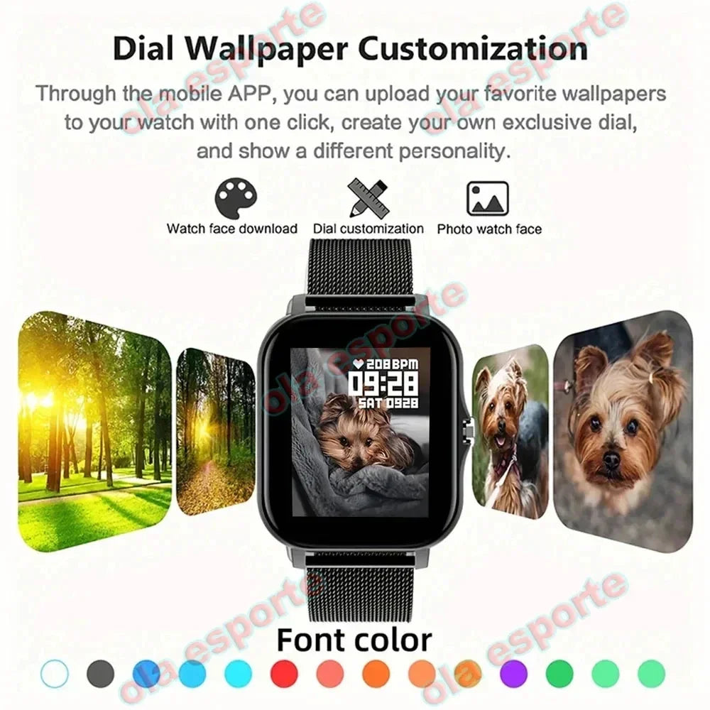 Bluetooth Smart Watch for Men & Women, Fitness Tracker-3