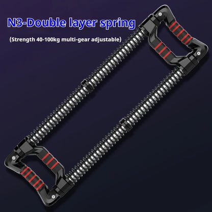 Versatile Fitness Push Bar & Chest Expander(Black)-2