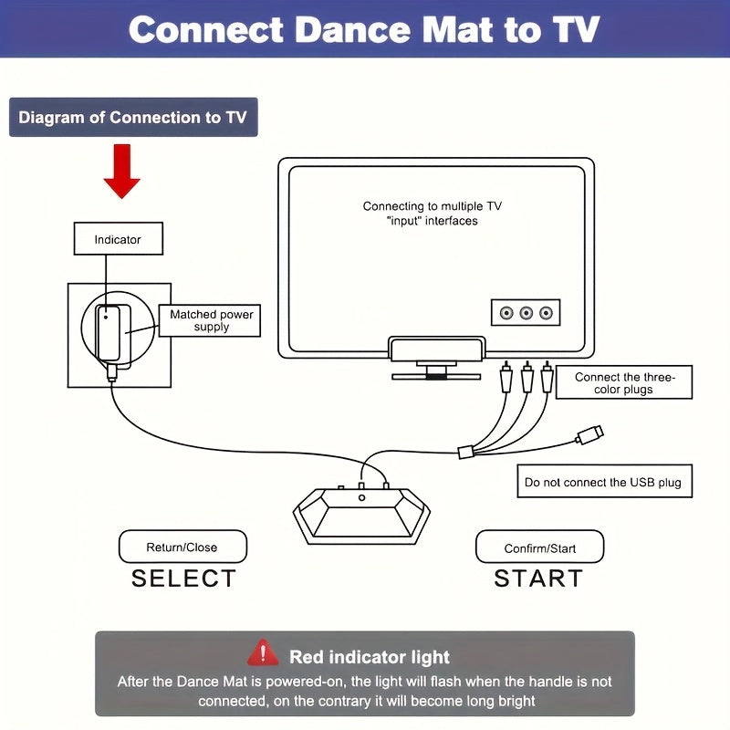 Dance Mat for Family Fitness & Games-3