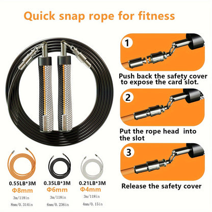 High-Performance Adjustable Fitness Speed Skipping Rope-3