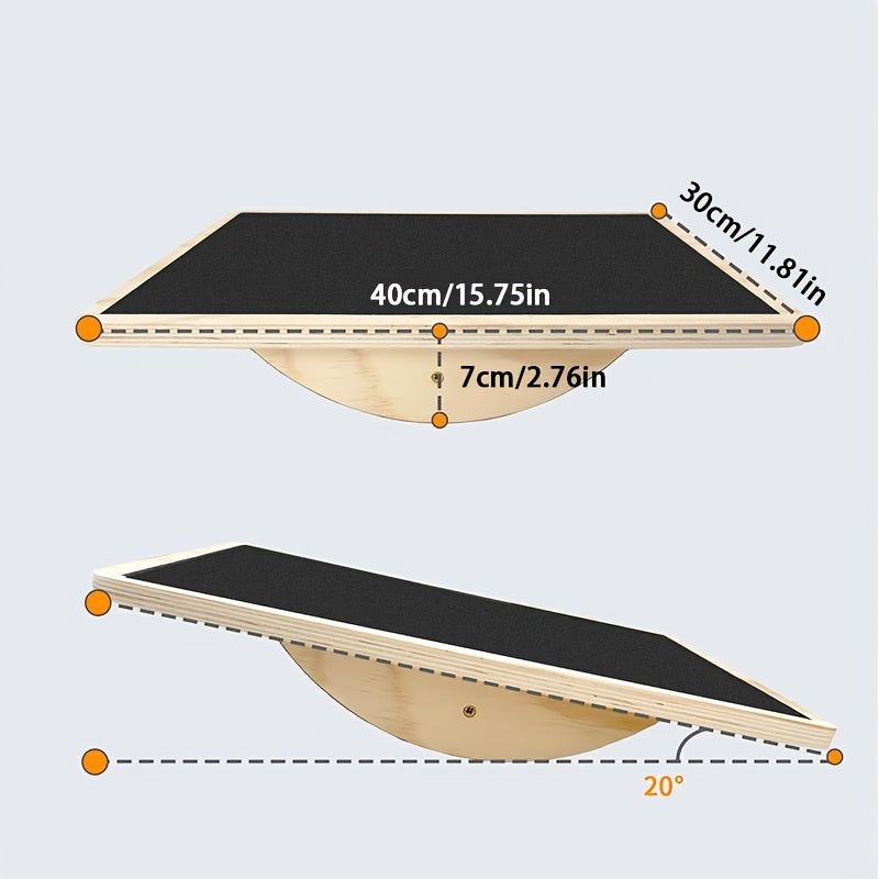 Wooden Balance Fitness Board for Adults-4