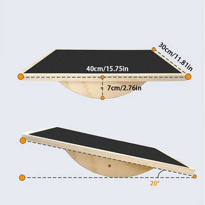 Wooden Balance Fitness Board for Adults-4