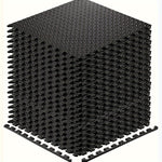 Interlocking Black EVA Fitness Mats Set (20pcs)-0