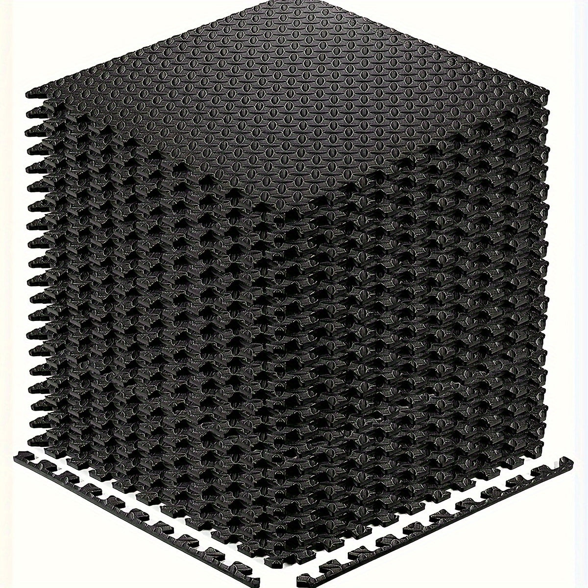 Interlocking Black EVA Fitness Mats Set (20pcs)-0
