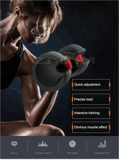 Adjustable Dumbbell Set for Home Fitness Equipment-3