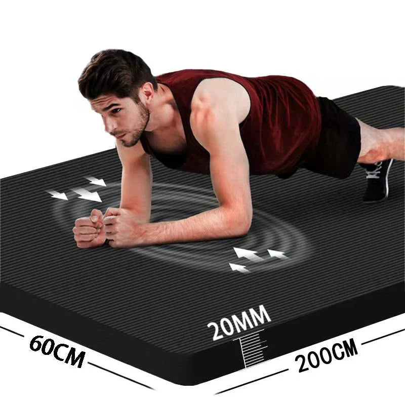 Long Non-Slip Men's Fitness Mat-1