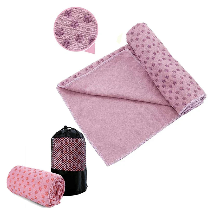 Non-Slip Portable Yoga Towel & Fitness Mat-0