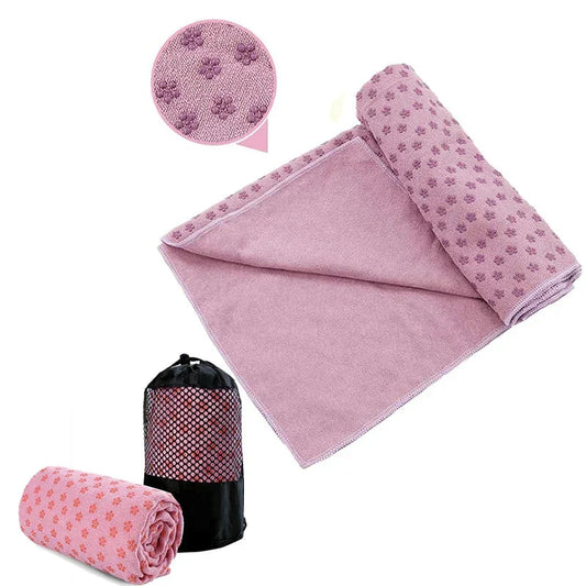 Non-Slip Portable Yoga Towel & Fitness Mat-0