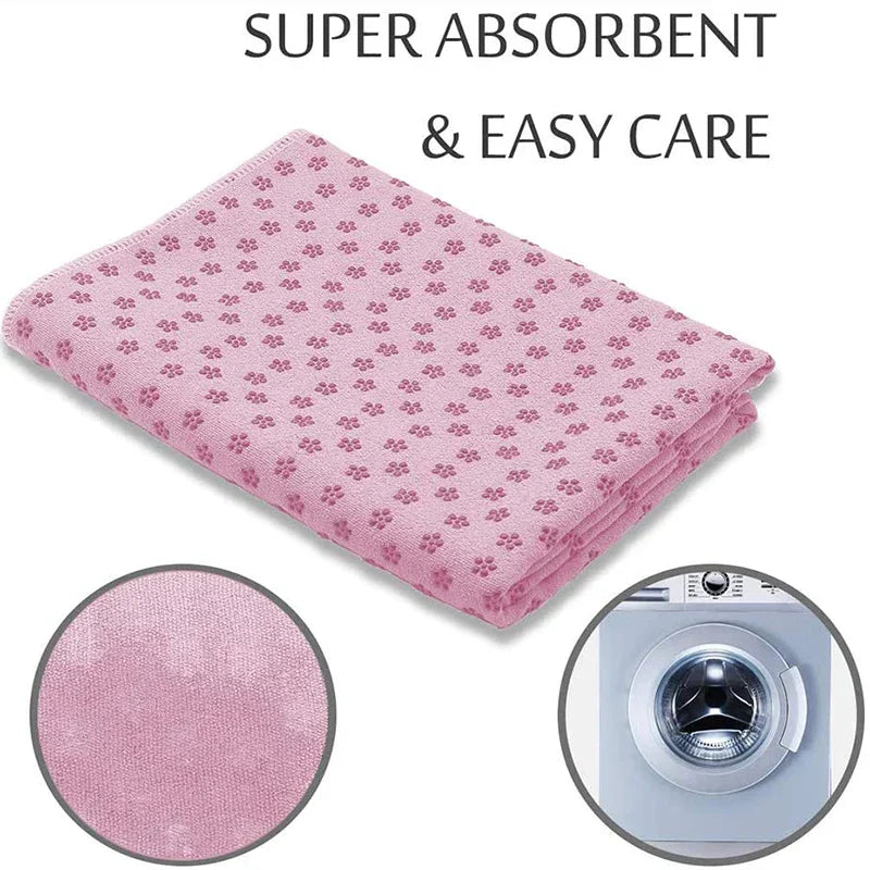 Non-Slip Portable Yoga Towel & Fitness Mat-1
