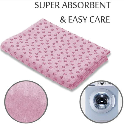 Non-Slip Portable Yoga Towel & Fitness Mat-1
