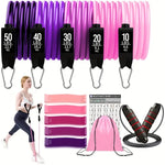 17pcs Fitness Resistance Bands Set – Medium Tension-0