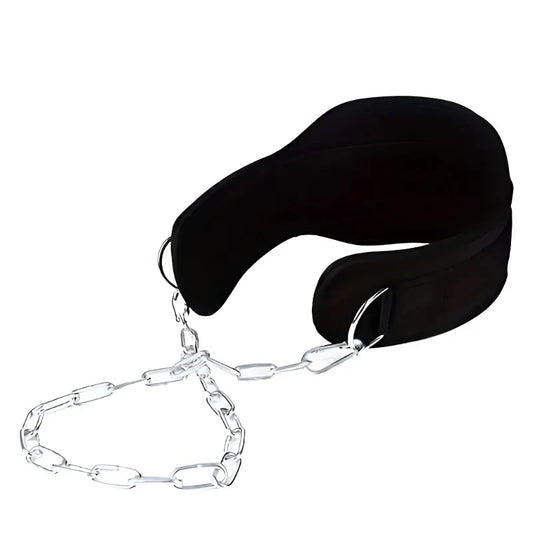 1pc Fitness Weighted Belt with Chain - Black-0